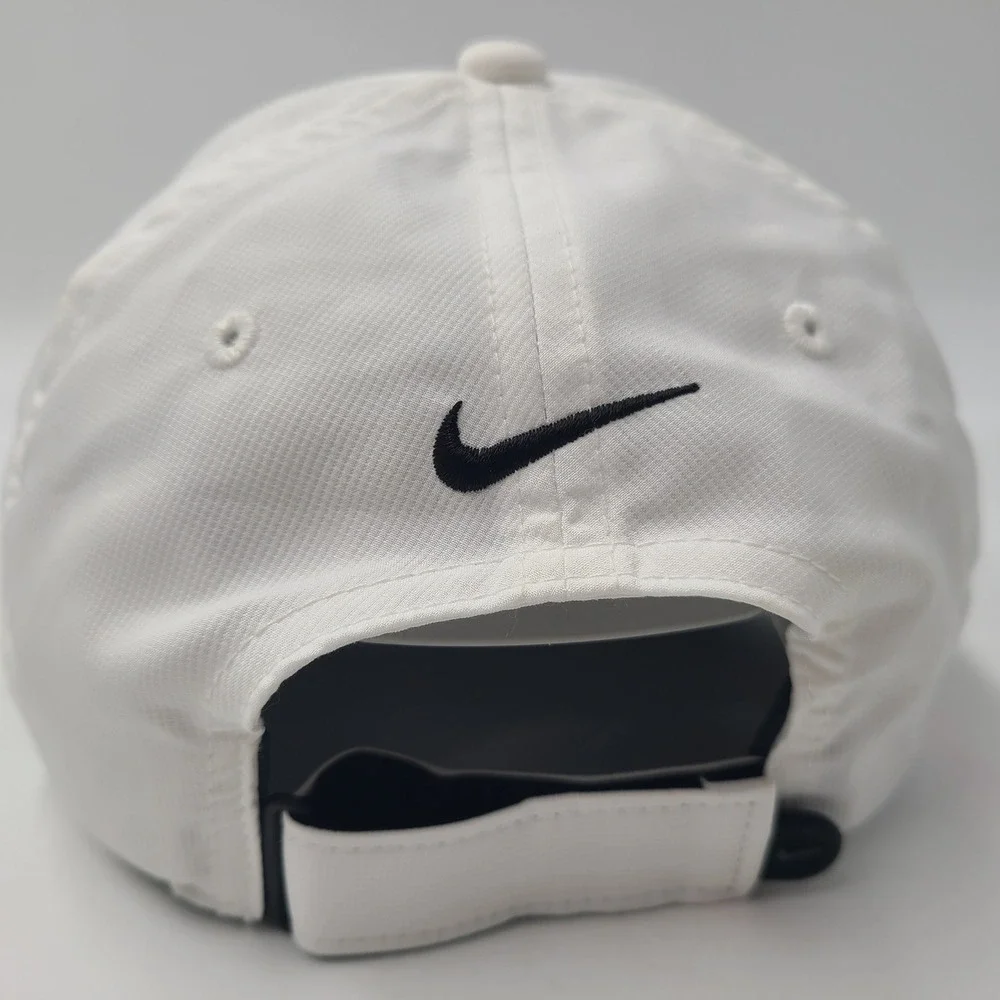 Nike Hat Adjustable White Black Race Street Legacy91 Dri-Fit‎ Golf Casual Men